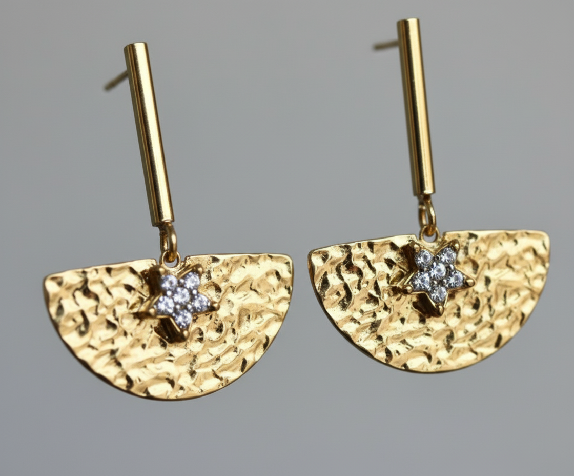 Kriki Celestial Star Drop Earrings