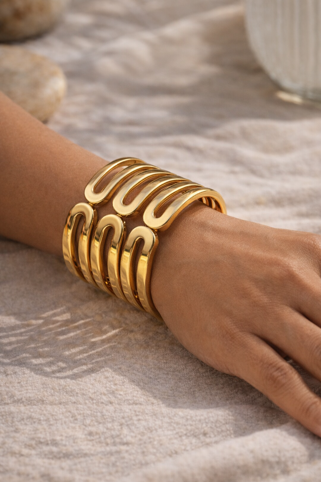 Kriki Aurelia Wave Cuff Bangle