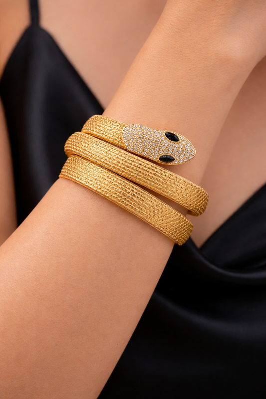 Kriki Serpentine Luxe Wrap Bangle