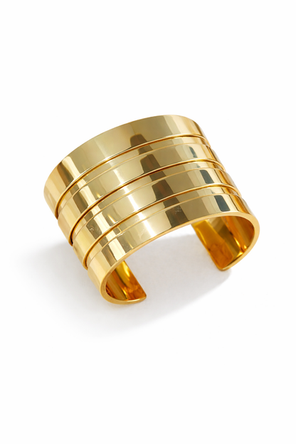 Kriki Luxe Gold Cuff Bangle