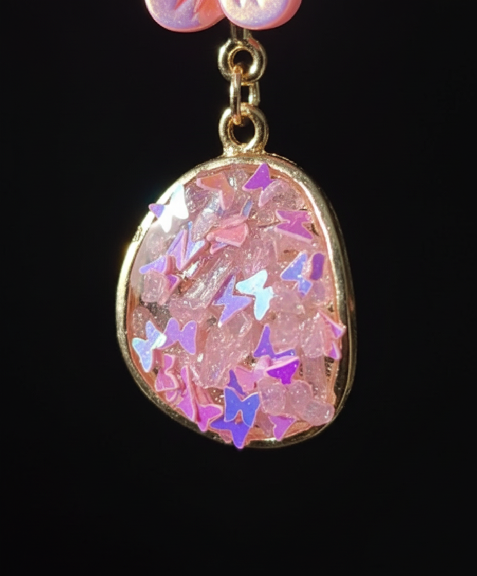 Kriki Blossom Sparkle Drop Earrings