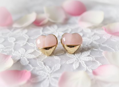 Kriki Blush Heart Stud Earrings