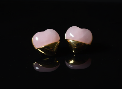 Kriki Blush Heart Stud Earrings