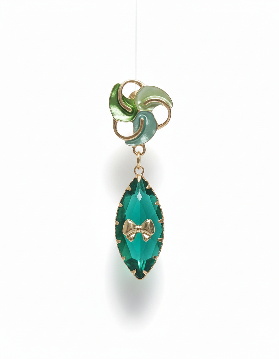 Kriki Emerald Bloom Drop Earrings
