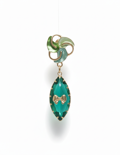Kriki Emerald Bloom Drop Earrings