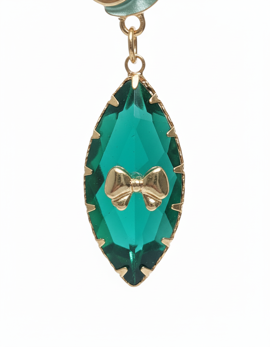 Kriki Emerald Bloom Drop Earrings