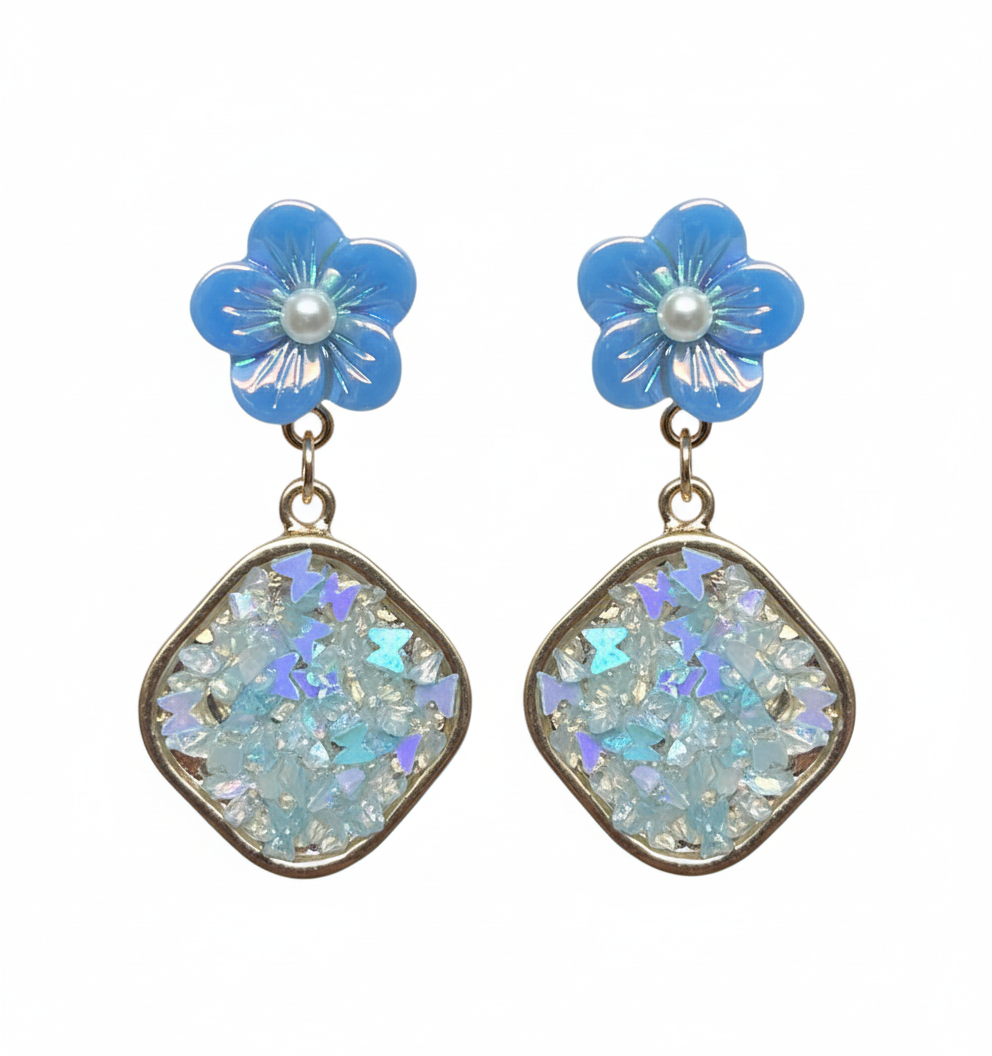 Kriki Sky Blossom Drop Earrings