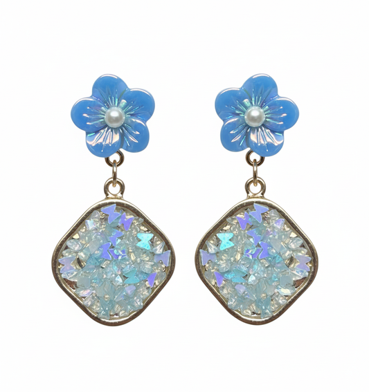 Kriki Sky Blossom Drop Earrings