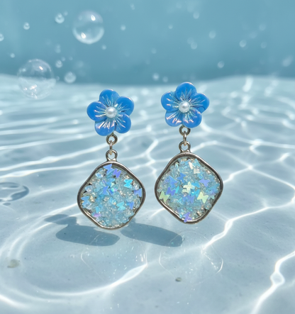 Kriki Sky Blossom Drop Earrings