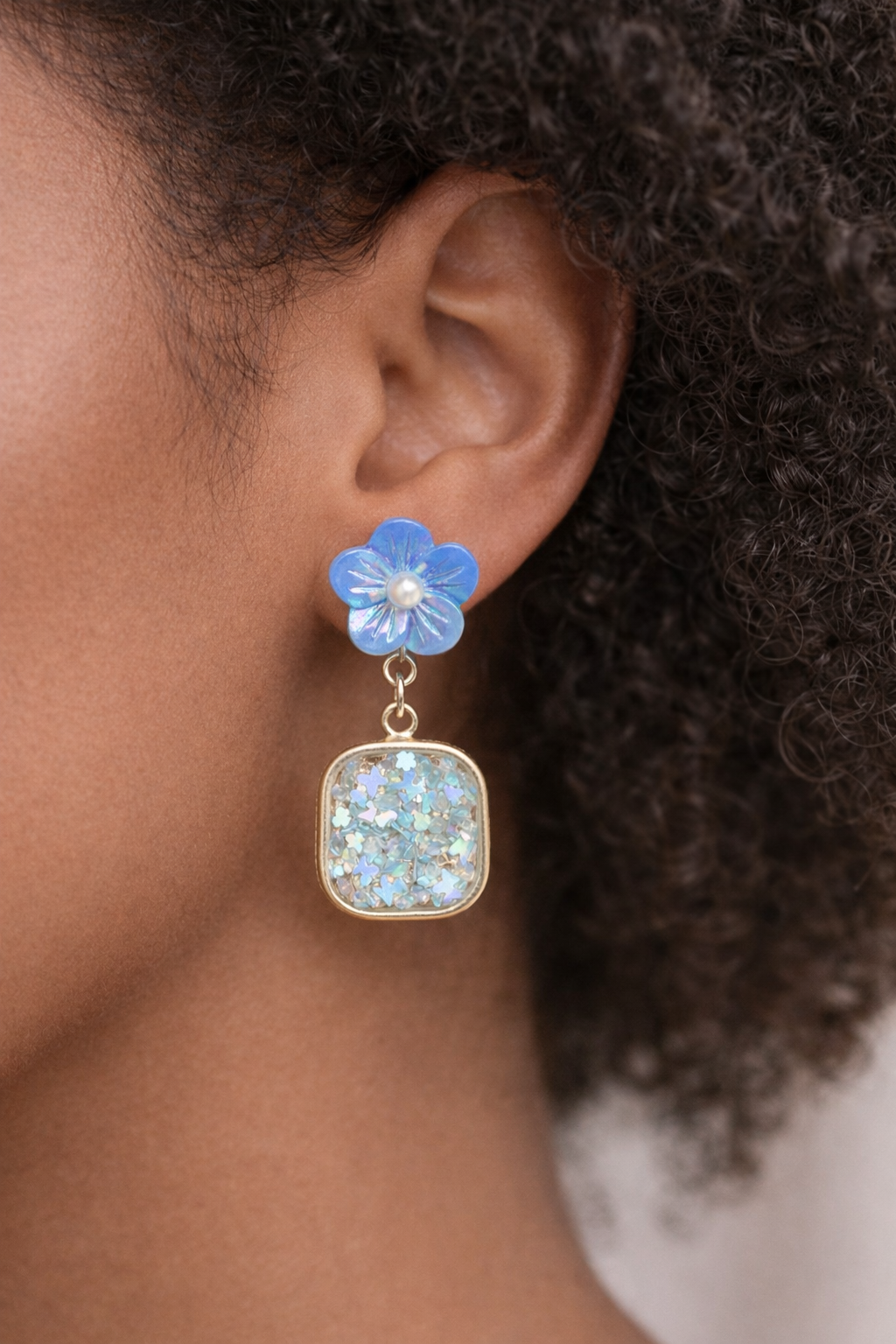Kriki Sky Blossom Drop Earrings
