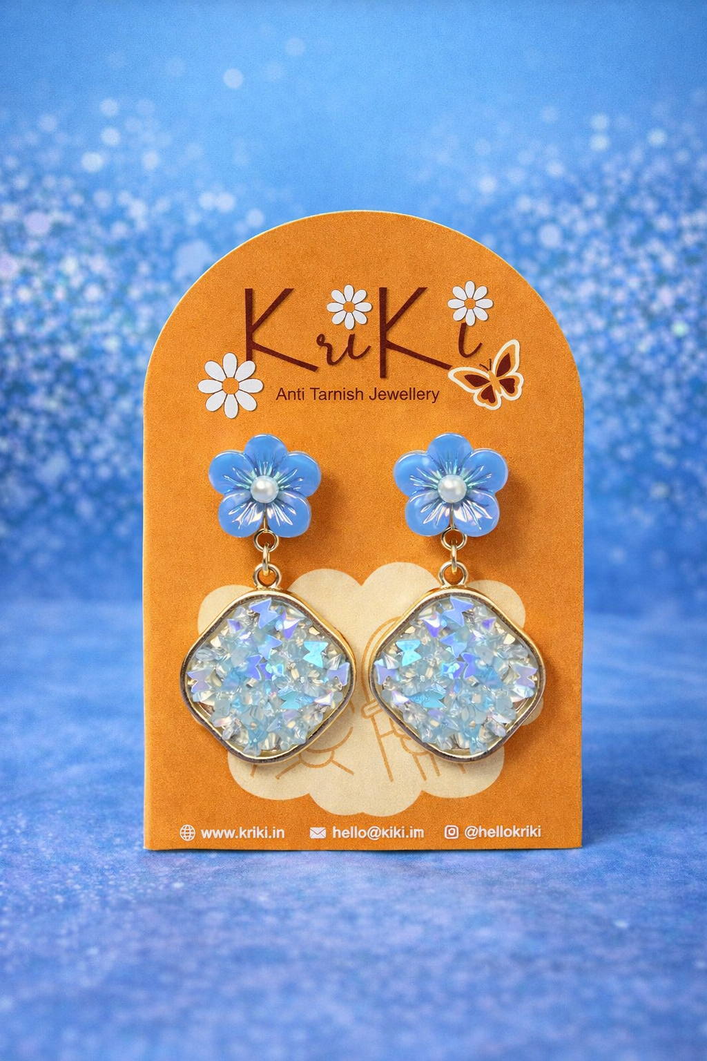 Kriki Sky Blossom Drop Earrings