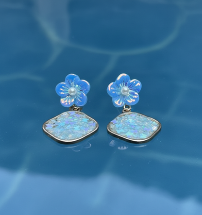 Kriki Sky Blossom Drop Earrings