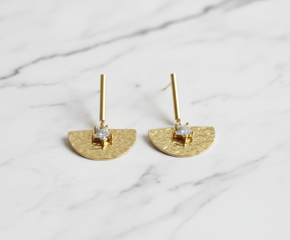 Kriki Celestial Star Drop Earrings