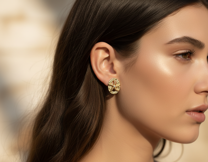 Kriki Pearl Starfish Statement Stud Earrings