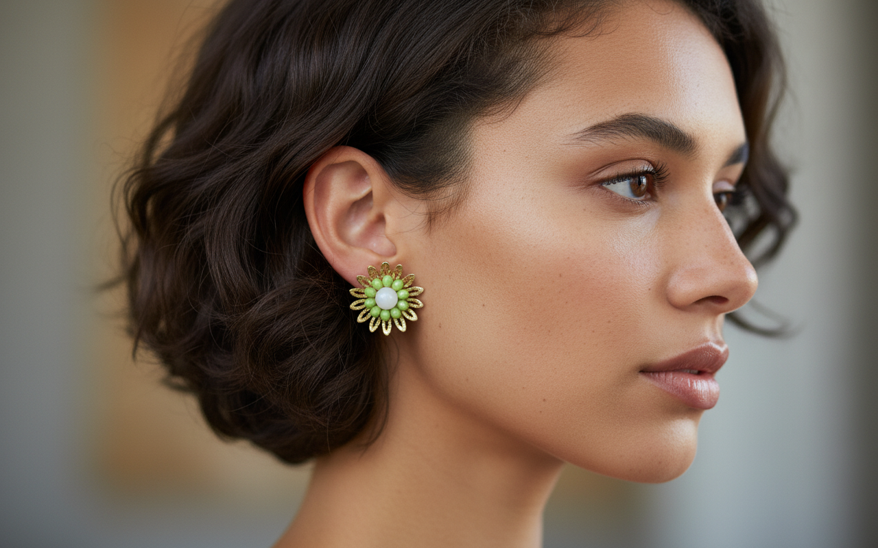 Kriki Meadow Daisy Stud Earrings
