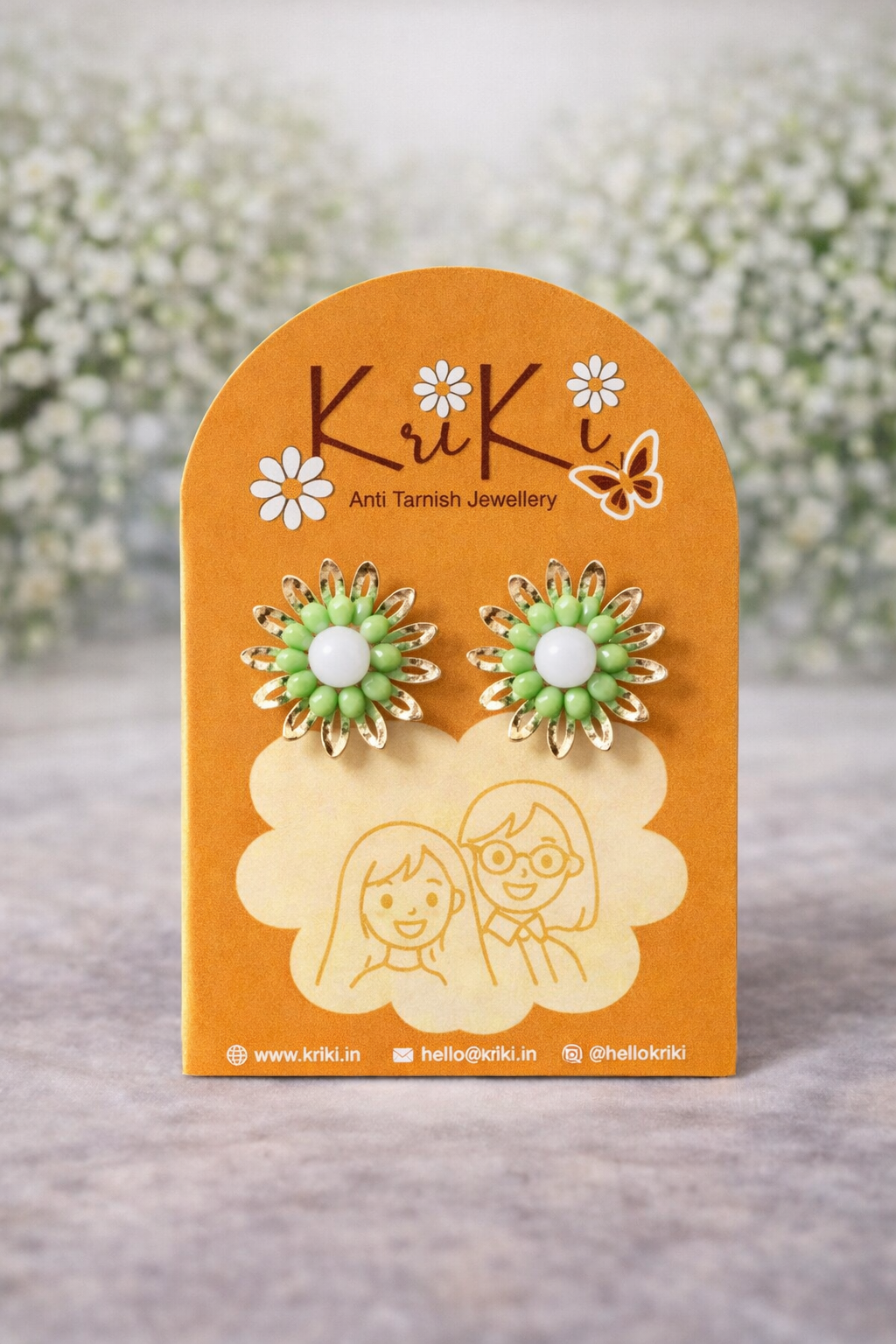 Kriki Meadow Daisy Stud Earrings