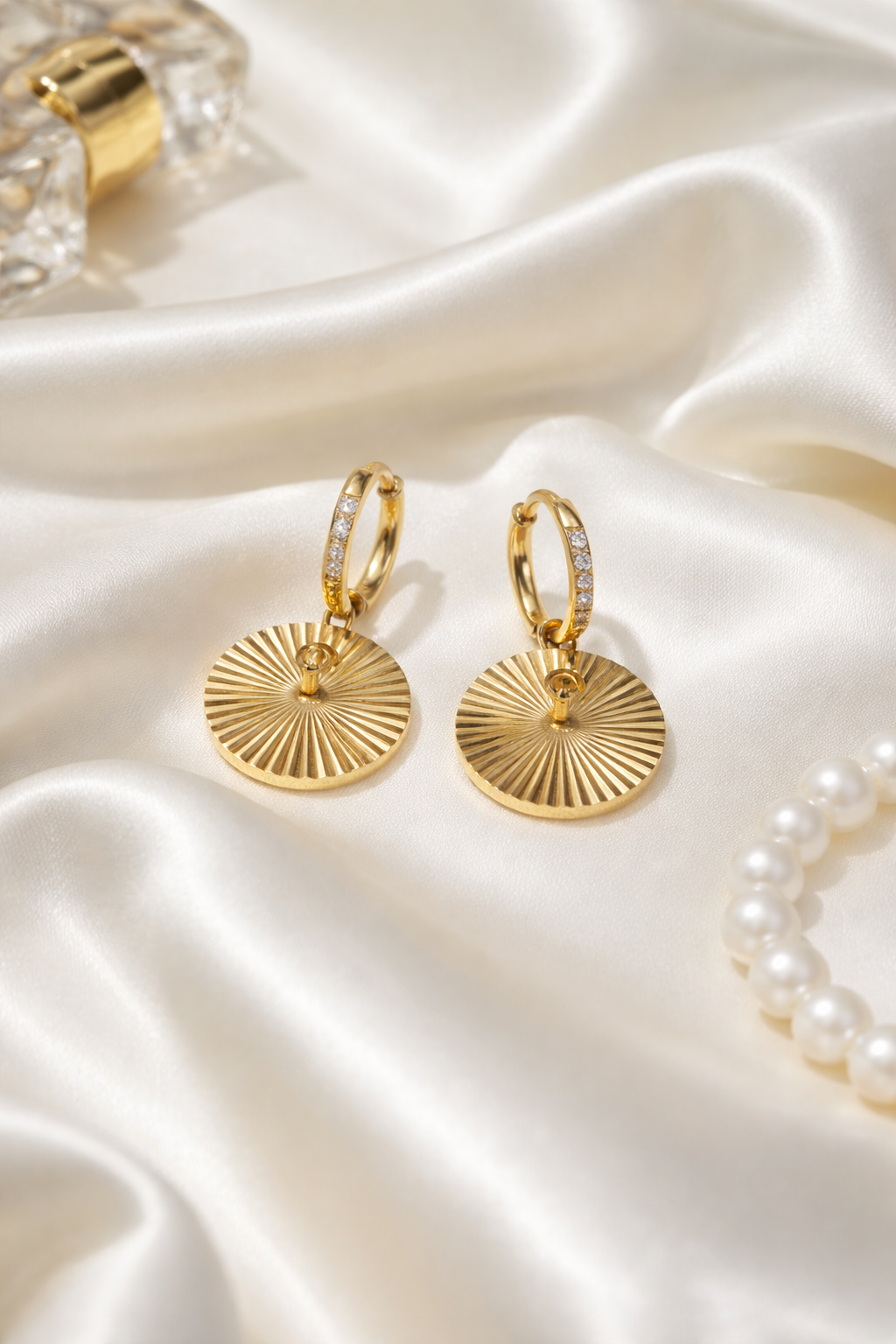 Kriki Soleil Coin Hoop Earrings