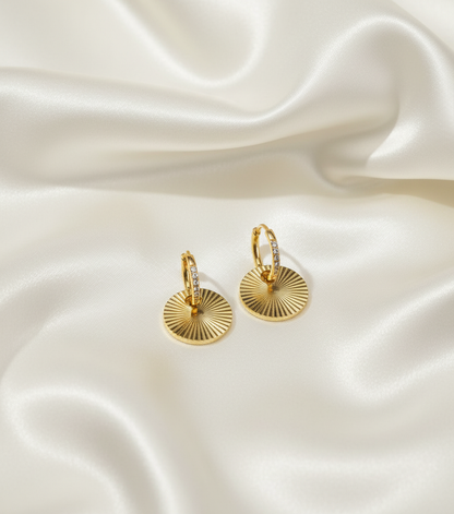 Kriki Soleil Coin Hoop Earrings