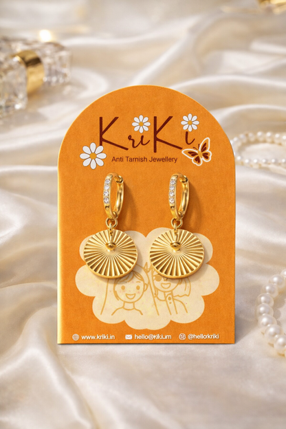 Kriki Soleil Coin Hoop Earrings