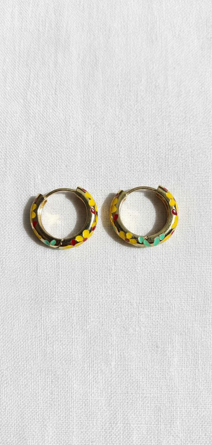 Kriki Mosaic Hoop Earrings