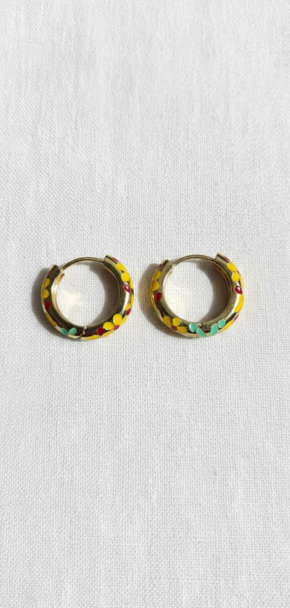 Kriki Mosaic Hoop Earrings