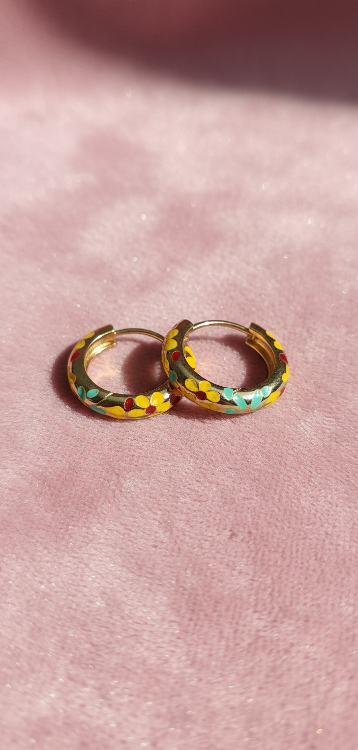 Kriki Mosaic Hoop Earrings