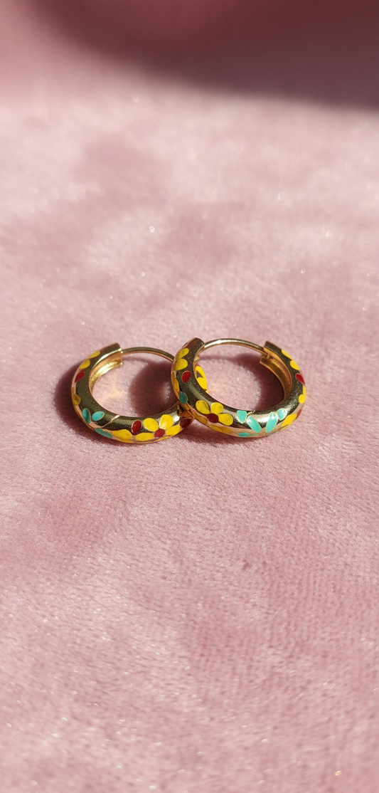 Kriki Mosaic Hoop Earrings
