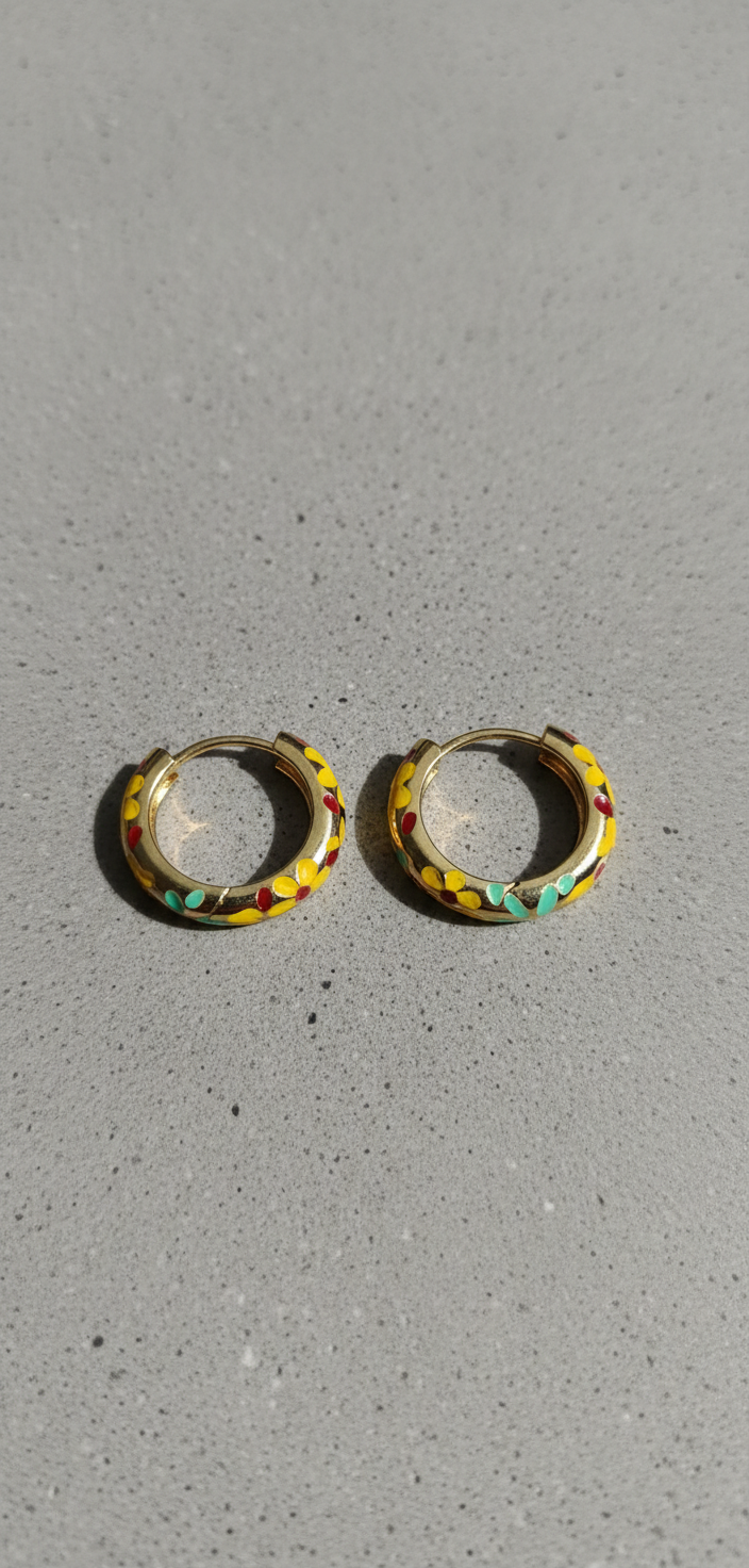 Kriki Mosaic Hoop Earrings