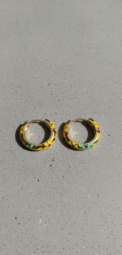 Kriki Mosaic Hoop Earrings