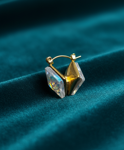 Kriki Prism Crystal Hoop Earrings