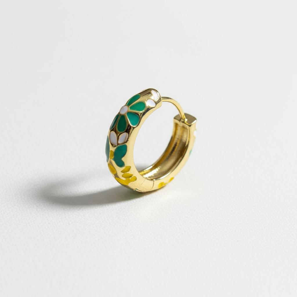 Kriki Meadow Bloom Hoop Earrings