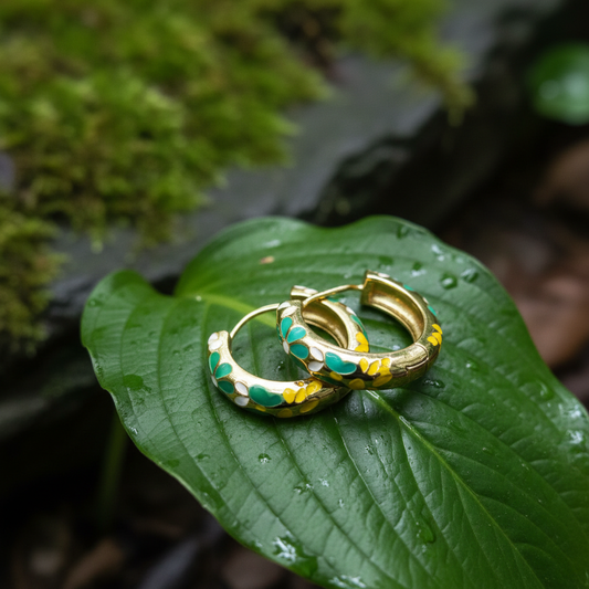 Kriki Meadow Bloom Hoop Earrings