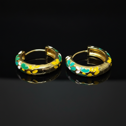 Kriki Meadow Bloom Hoop Earrings